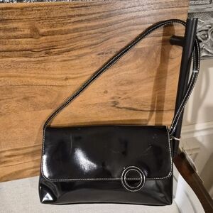 Vintage Victorias Secret Purse Black Handbag Shoulder Bag